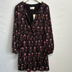 NWT Anthropologie The Somerset Mini Dress: Long-Sleeve Edition, L